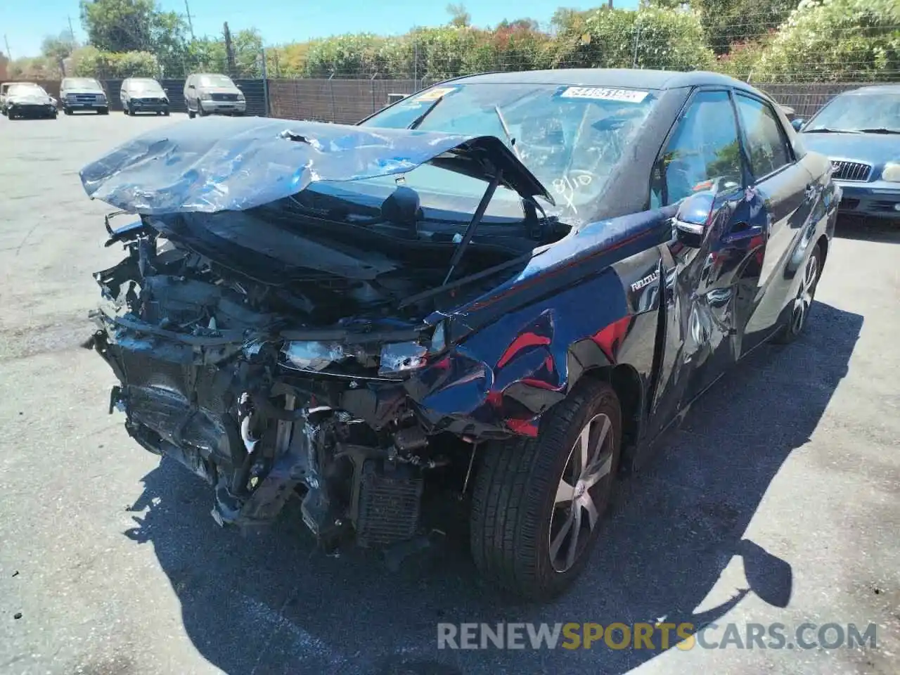 2 Photograph of a damaged car JTDBVRBD9KA006360 TOYOTA MIRAI 2019