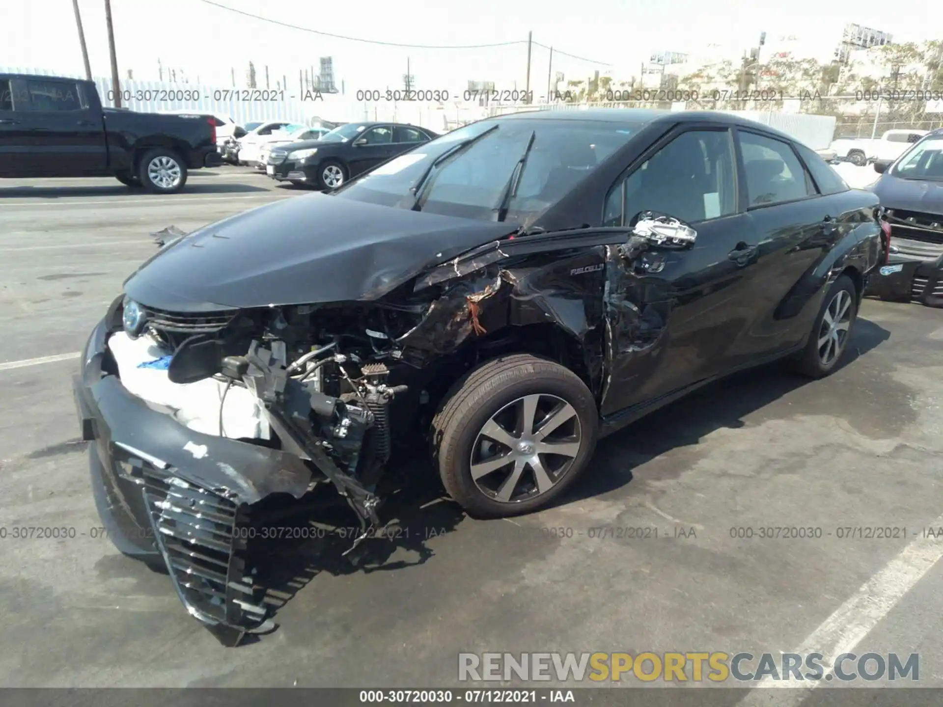 2 Photograph of a damaged car JTDBVRBD2LA008243 TOYOTA MIRAI 2020