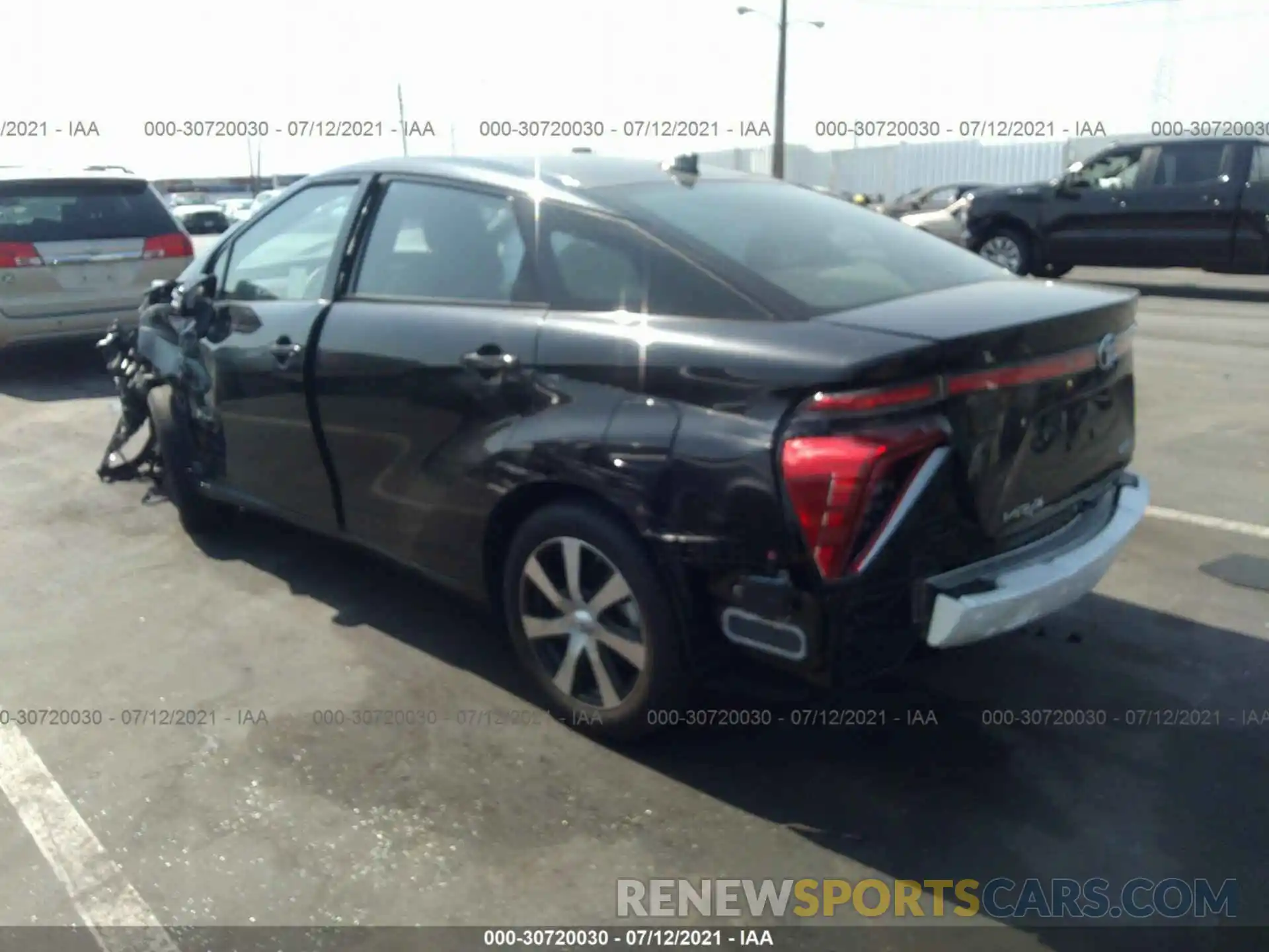 3 Photograph of a damaged car JTDBVRBD2LA008243 TOYOTA MIRAI 2020