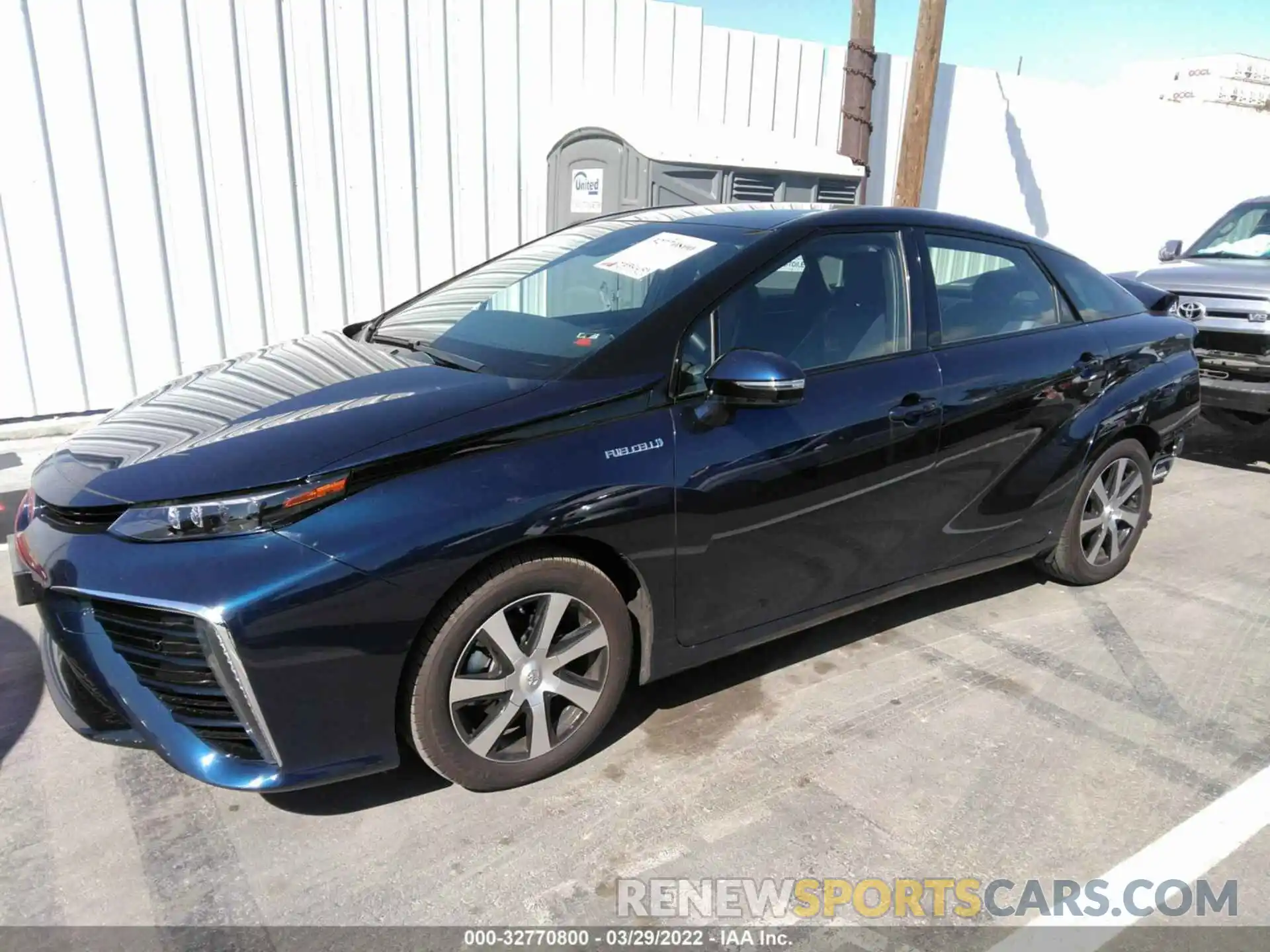 2 Photograph of a damaged car JTDBVRBD3LA008011 TOYOTA MIRAI 2020