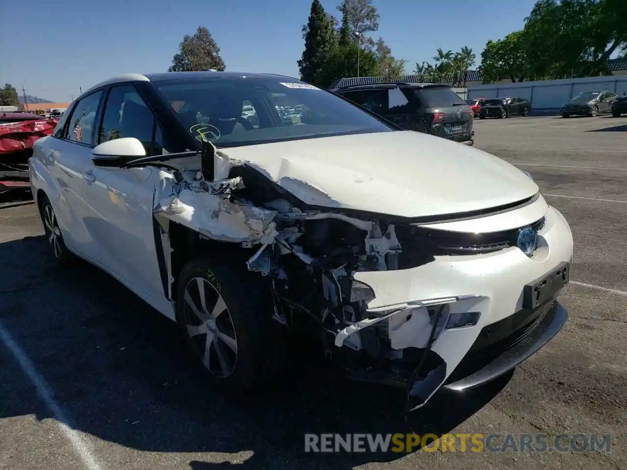 1 Photograph of a damaged car JTDBVRBD6LA007953 TOYOTA MIRAI 2020