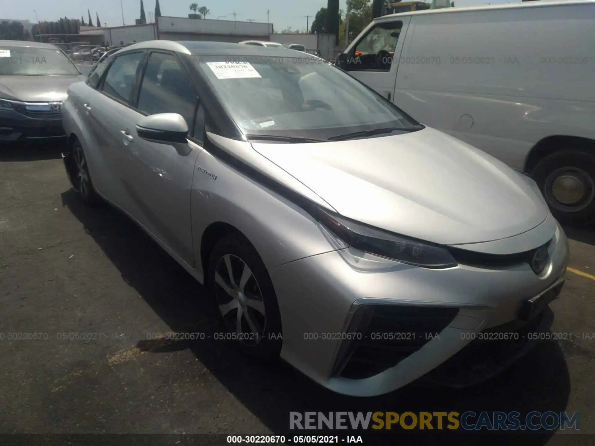 1 Photograph of a damaged car JTDBVRBD6LA008259 TOYOTA MIRAI 2020