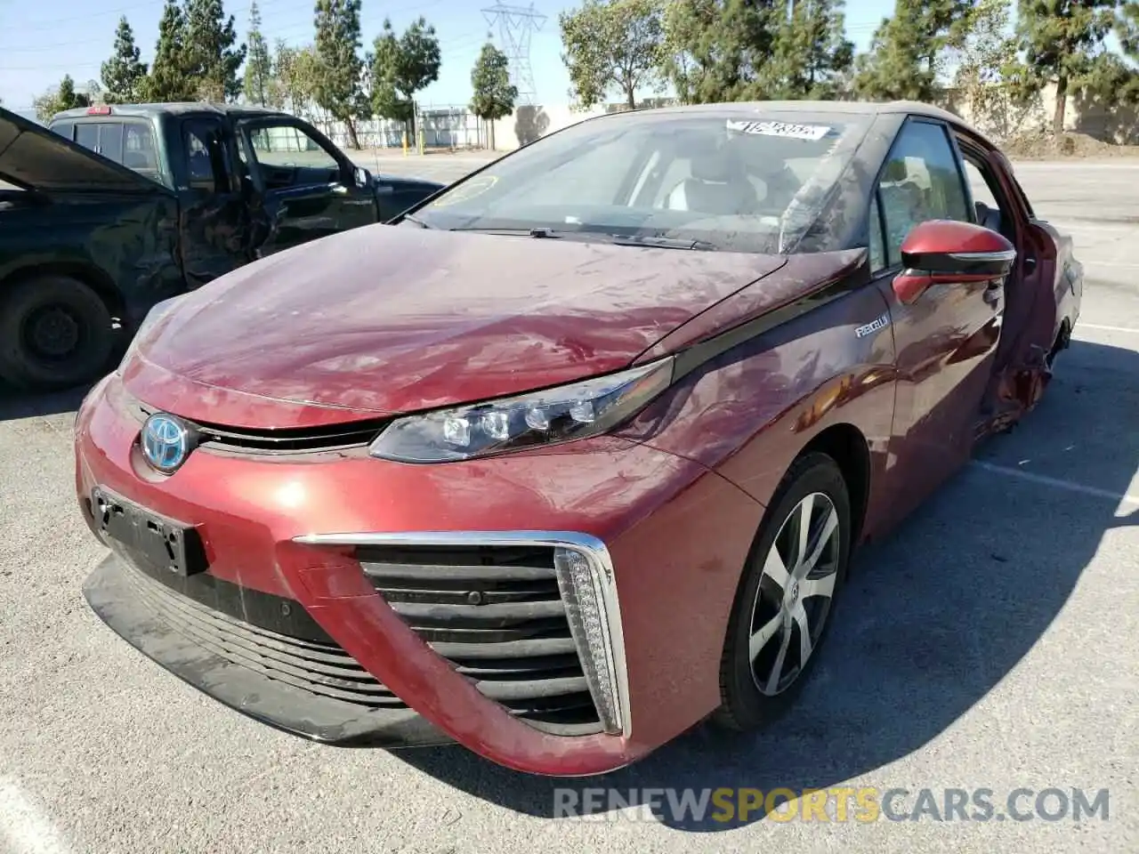 2 Photograph of a damaged car JTDBVRBD7LA008092 TOYOTA MIRAI 2020