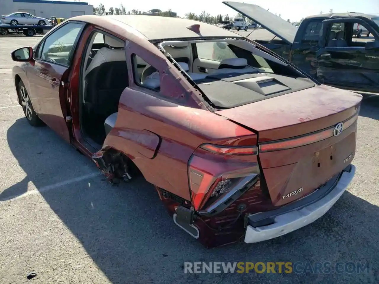 3 Photograph of a damaged car JTDBVRBD7LA008092 TOYOTA MIRAI 2020