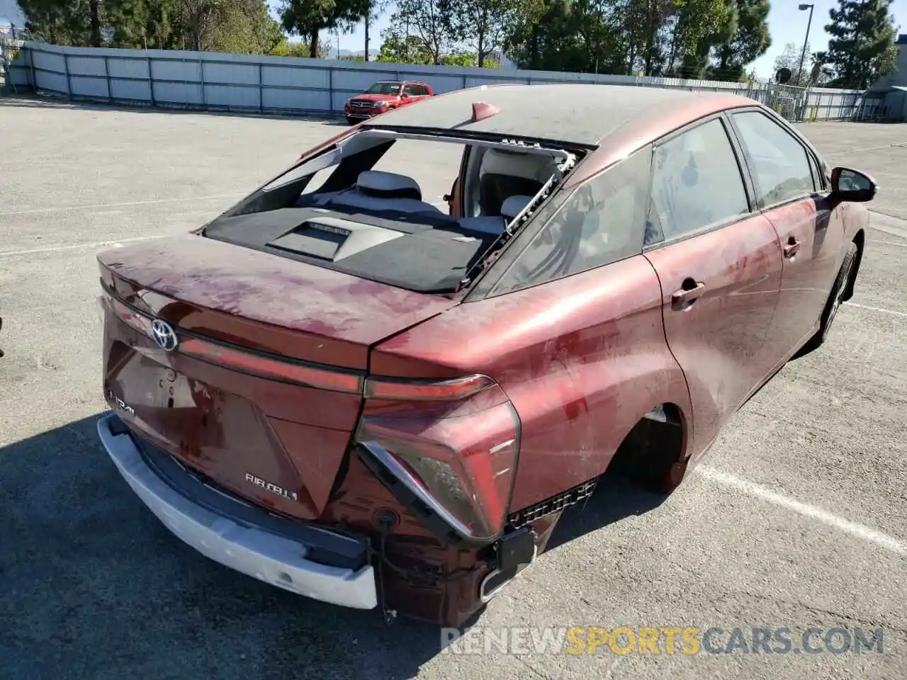 4 Photograph of a damaged car JTDBVRBD7LA008092 TOYOTA MIRAI 2020