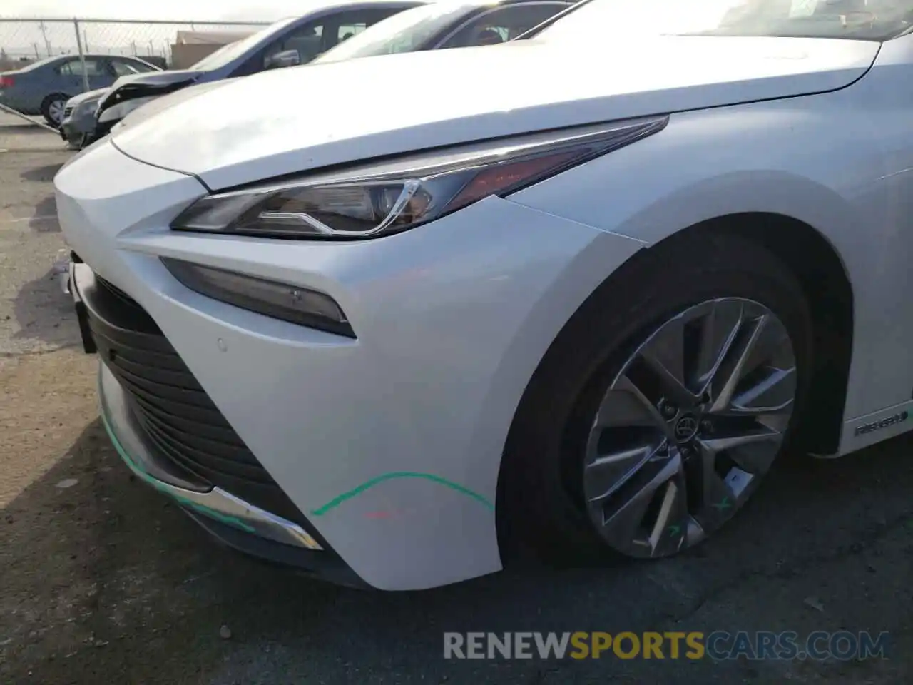 9 Photograph of a damaged car JTDAAAAA1MA002239 TOYOTA MIRAI 2021