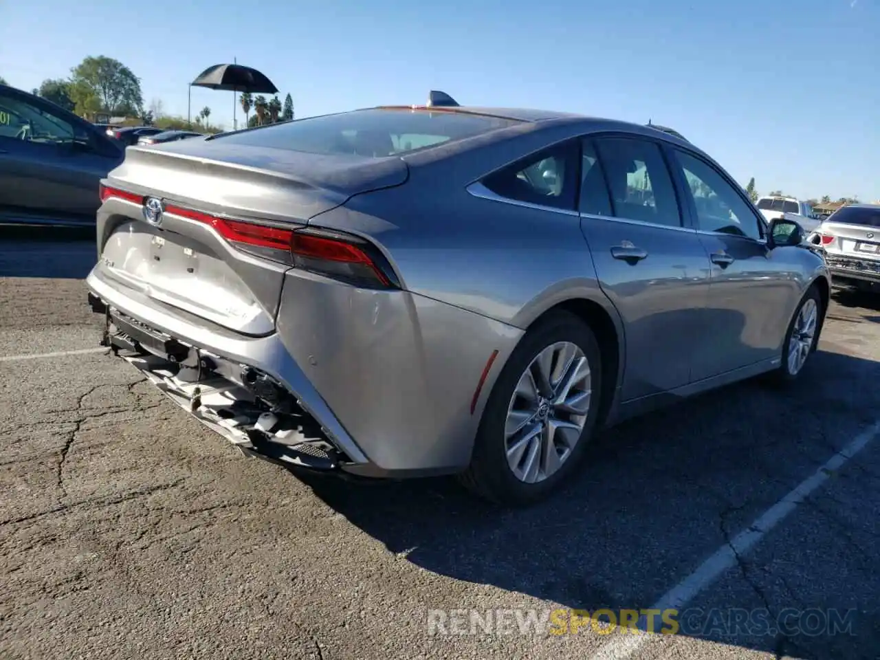 4 Photograph of a damaged car JTDAAAAA3MA002341 TOYOTA MIRAI 2021