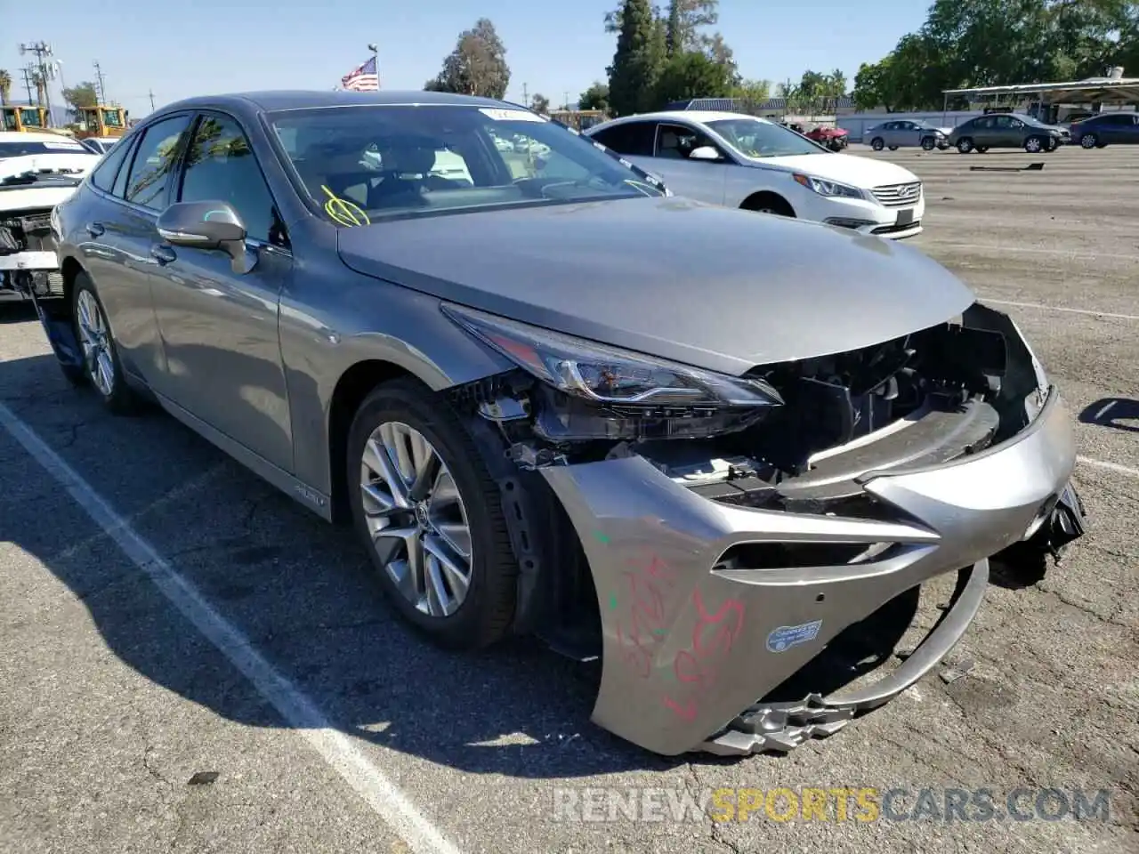 1 Photograph of a damaged car JTDAAAAA4MA000825 TOYOTA MIRAI 2021