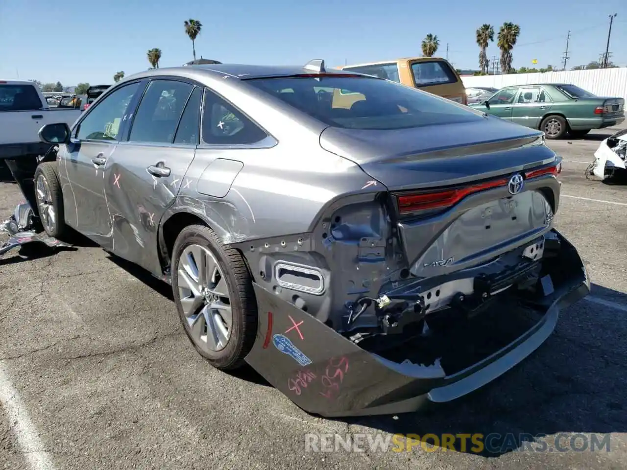 3 Photograph of a damaged car JTDAAAAA4MA000825 TOYOTA MIRAI 2021