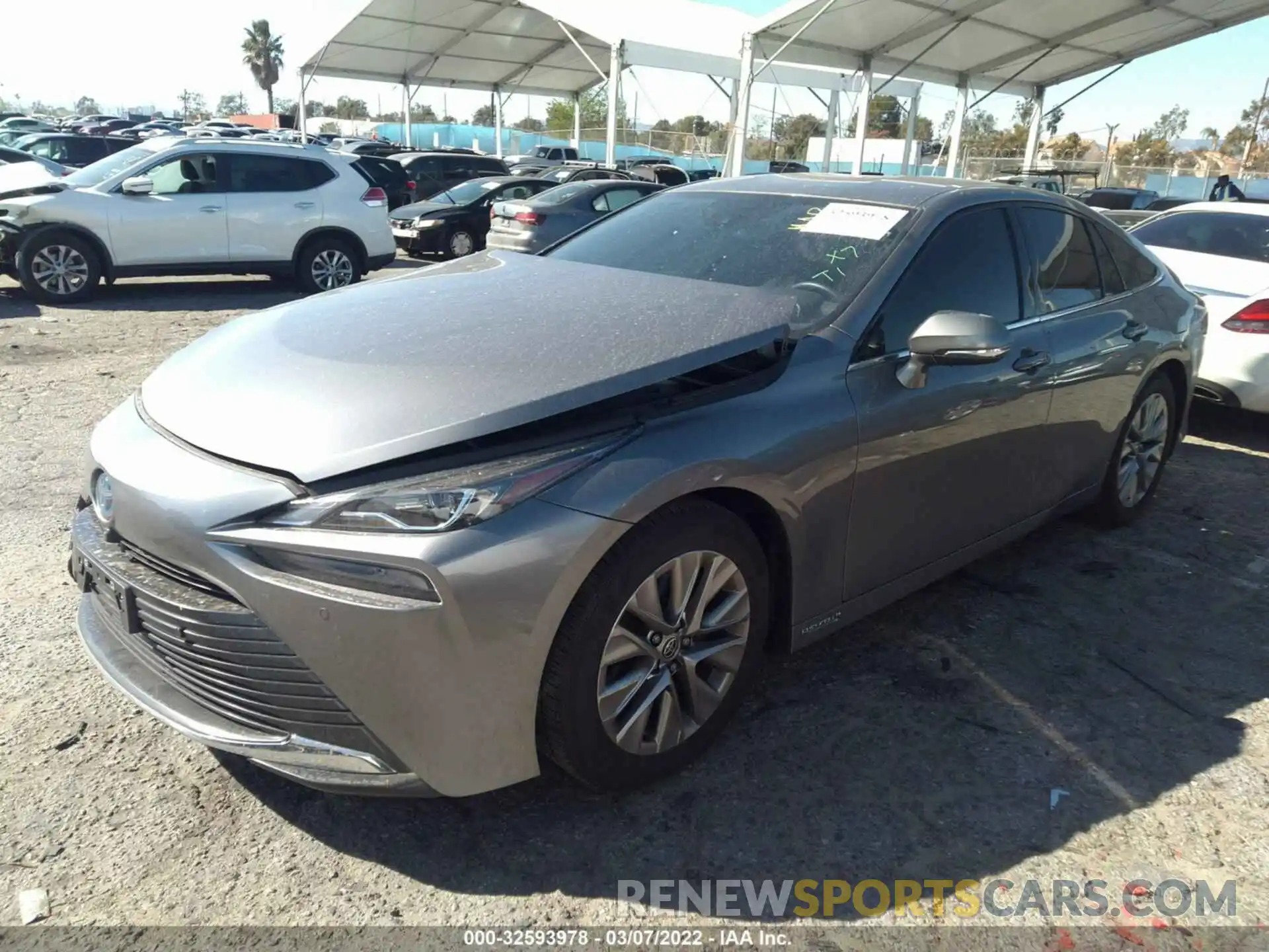 2 Photograph of a damaged car JTDAAAAA5MA002423 TOYOTA MIRAI 2021