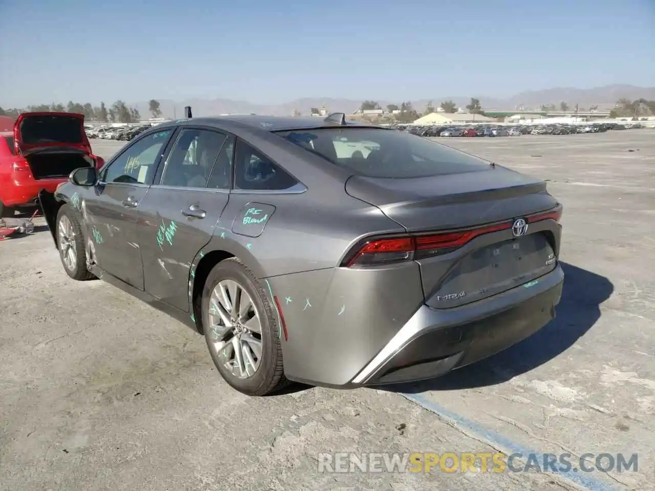 3 Photograph of a damaged car JTDAAAAA5MA002955 TOYOTA MIRAI 2021