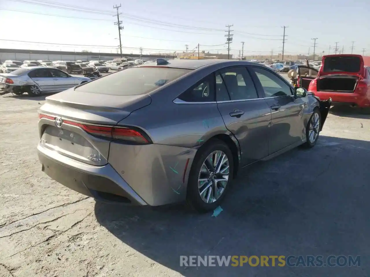 4 Photograph of a damaged car JTDAAAAA5MA002955 TOYOTA MIRAI 2021