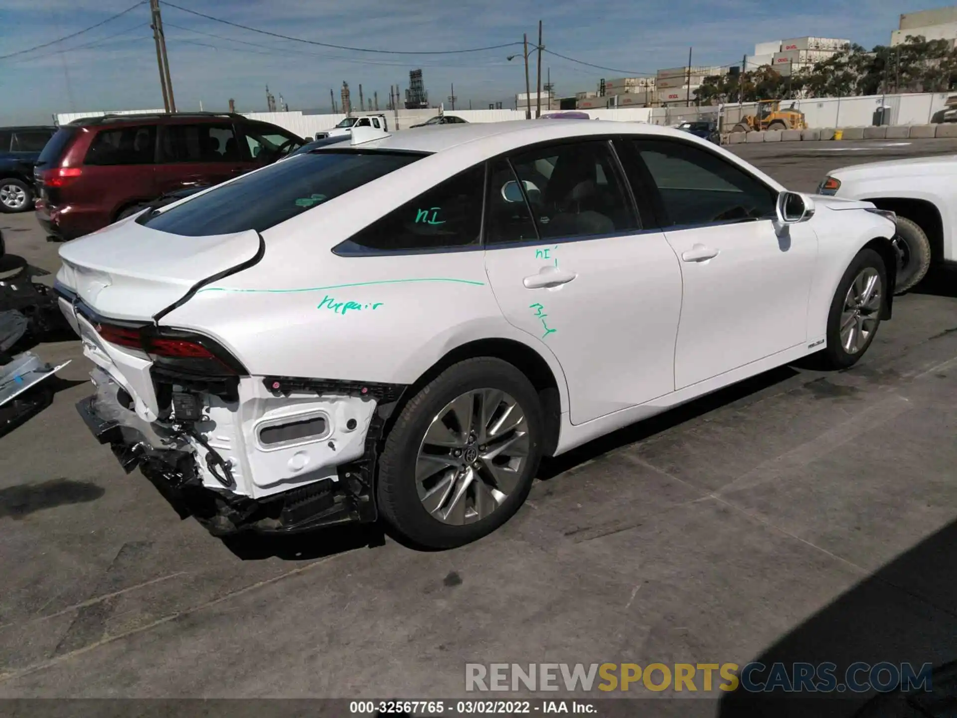 4 Photograph of a damaged car JTDAAAAA7MA003749 TOYOTA MIRAI 2021