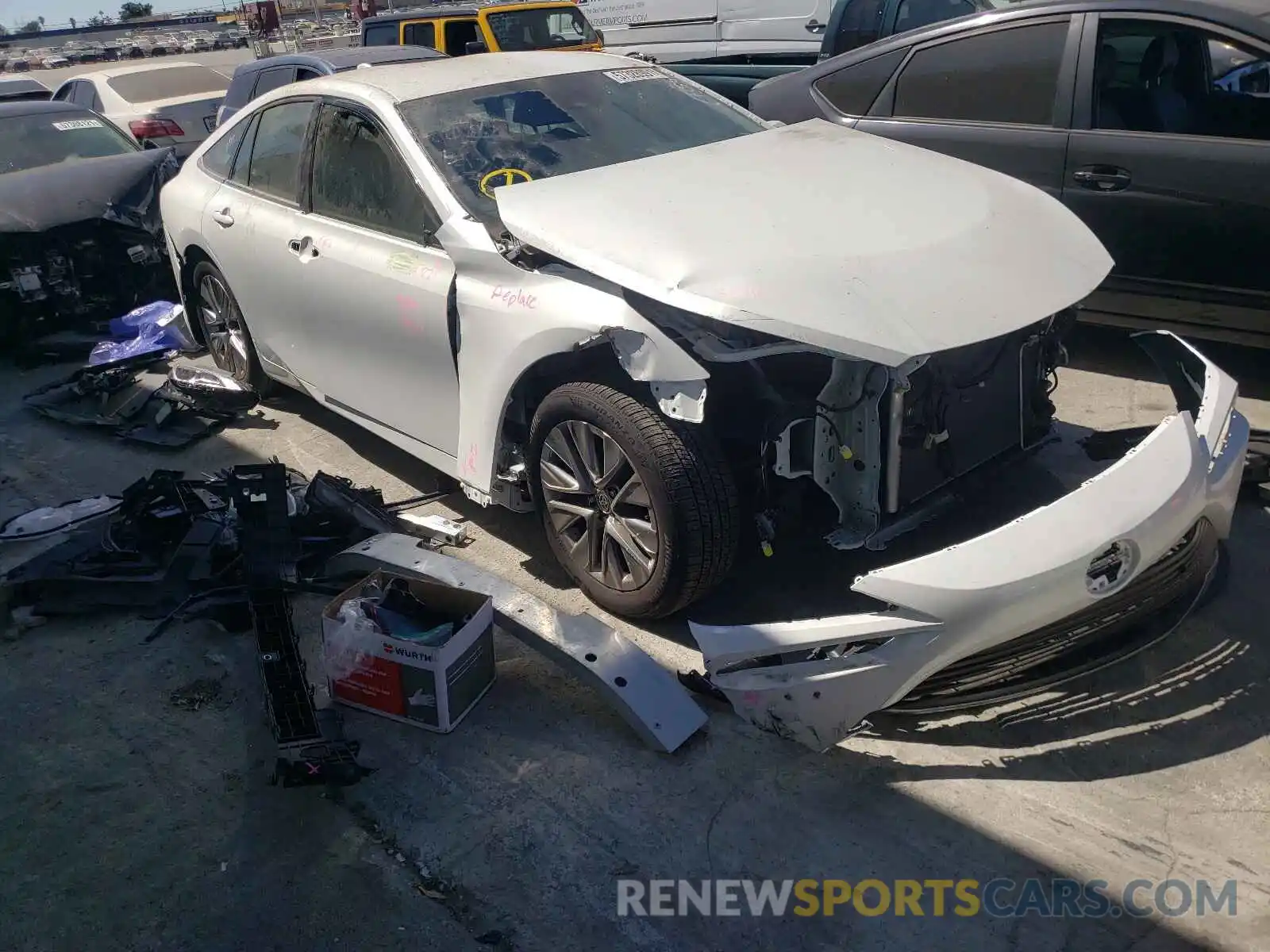 1 Photograph of a damaged car JTDAAAAA8MA000312 TOYOTA MIRAI 2021