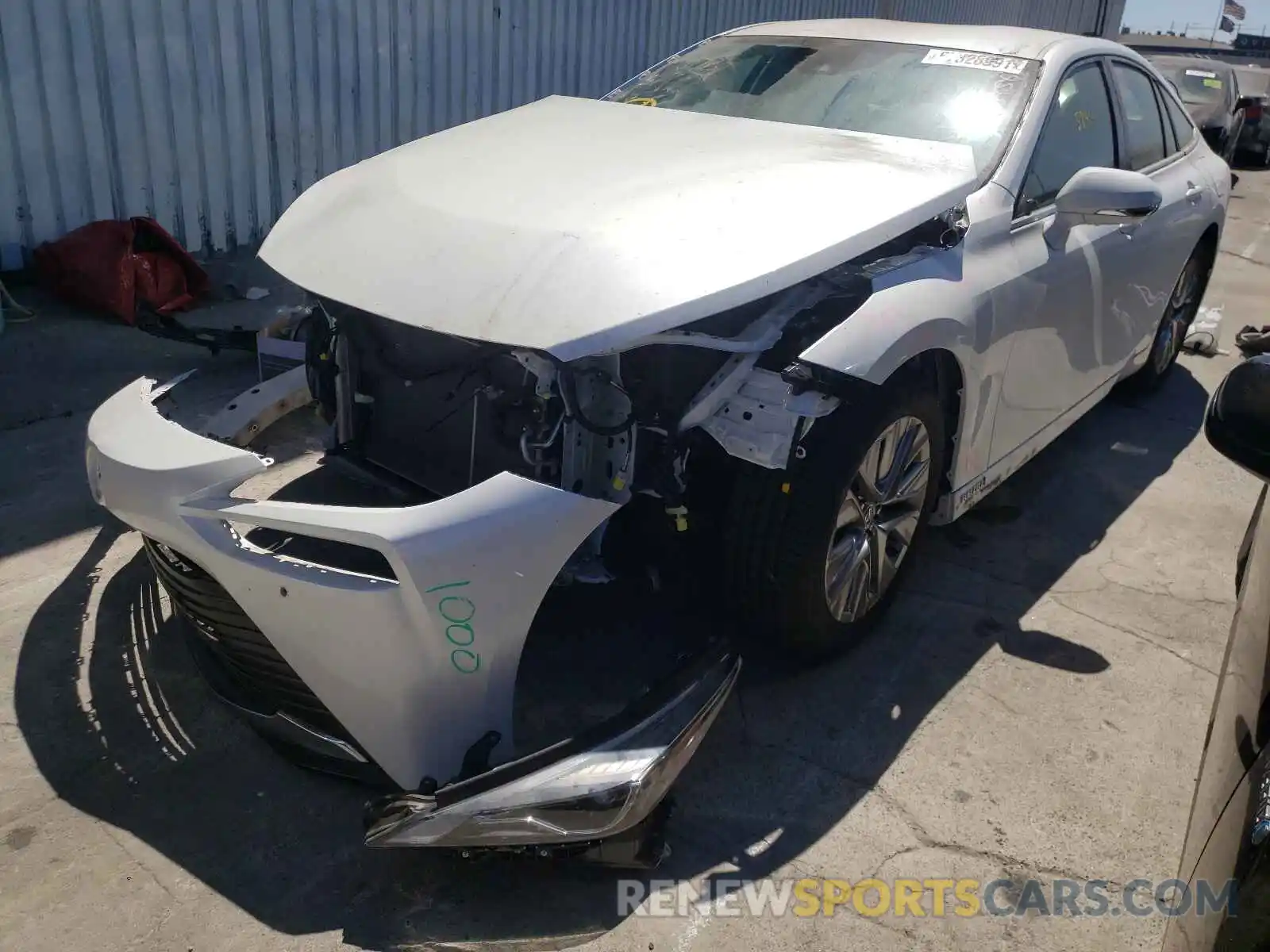 2 Photograph of a damaged car JTDAAAAA8MA000312 TOYOTA MIRAI 2021