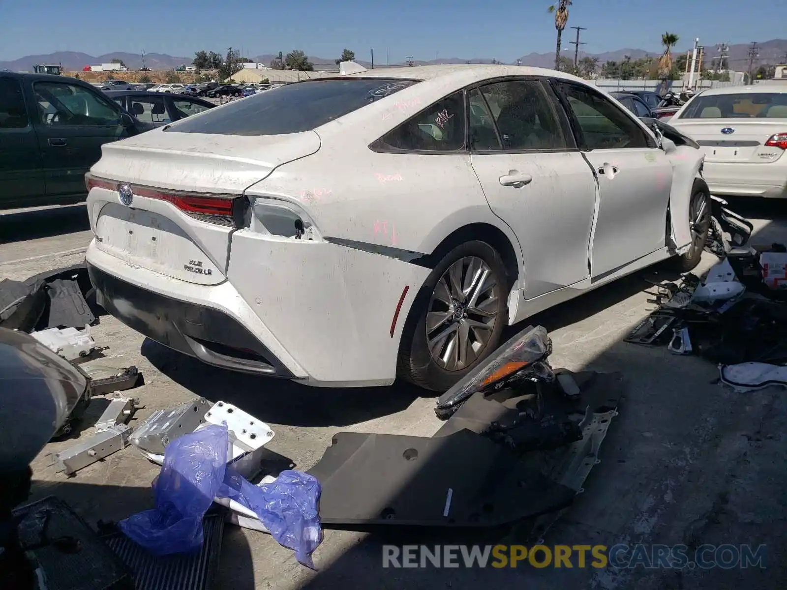 4 Photograph of a damaged car JTDAAAAA8MA000312 TOYOTA MIRAI 2021