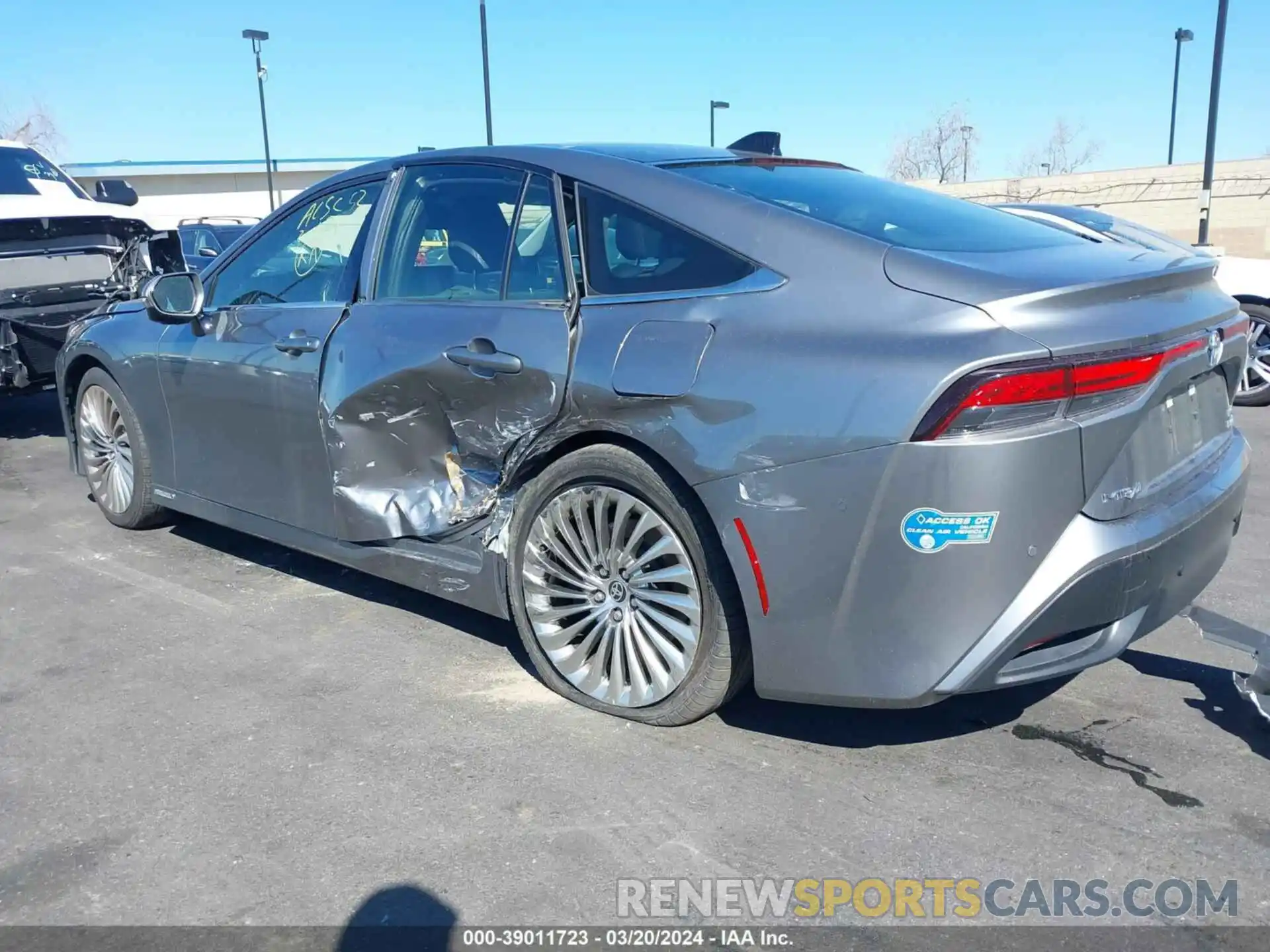 6 Photograph of a damaged car JTDAAAAA8MA000858 TOYOTA MIRAI 2021