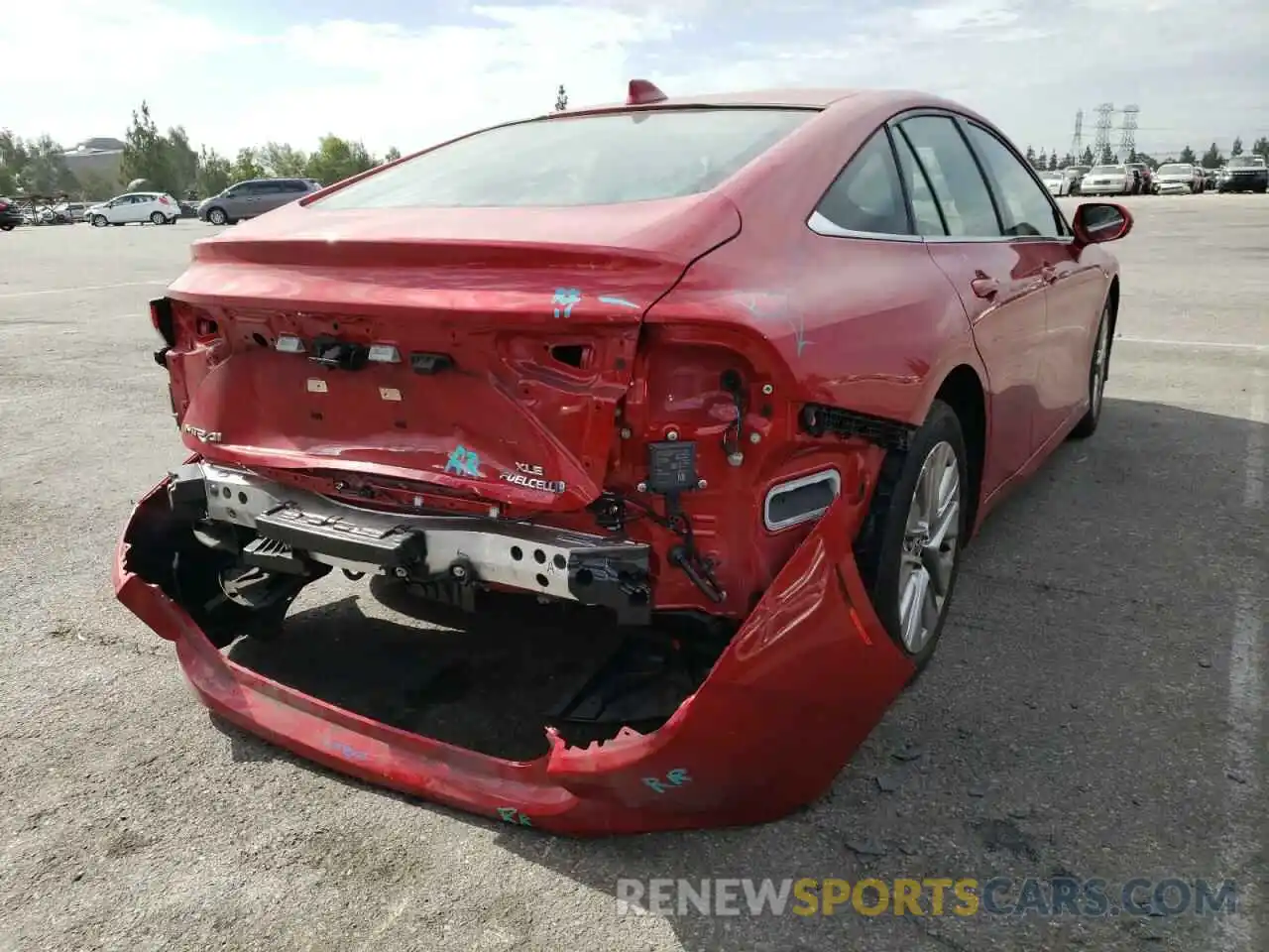 4 Photograph of a damaged car JTDAAAAA8MA002139 TOYOTA MIRAI 2021