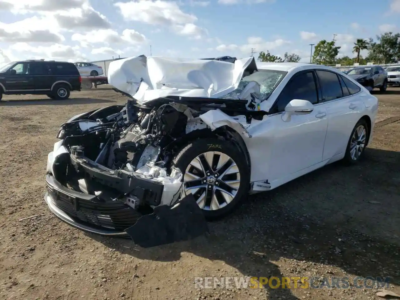 2 Photograph of a damaged car JTDAAAAA9MA000397 TOYOTA MIRAI 2021