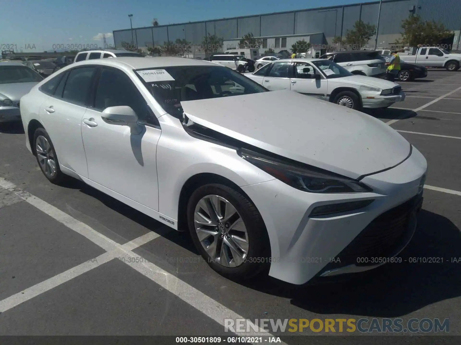 1 Photograph of a damaged car JTDAAAAAXMA001865 TOYOTA MIRAI 2021