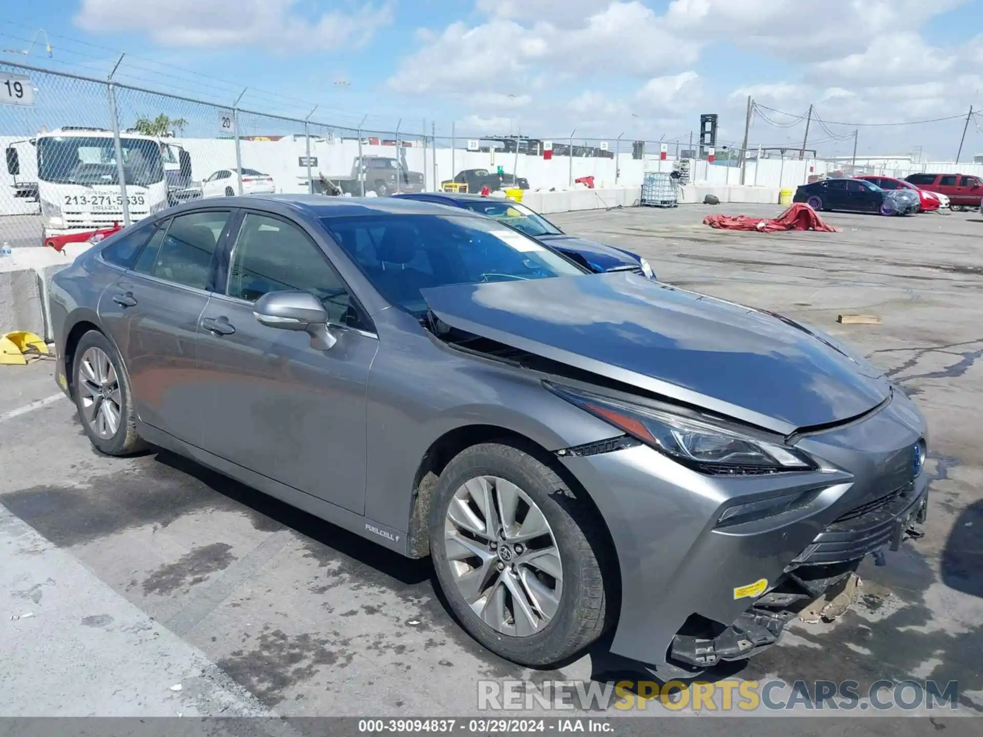 1 Photograph of a damaged car JTDAAAAA6NA004814 TOYOTA MIRAI 2022