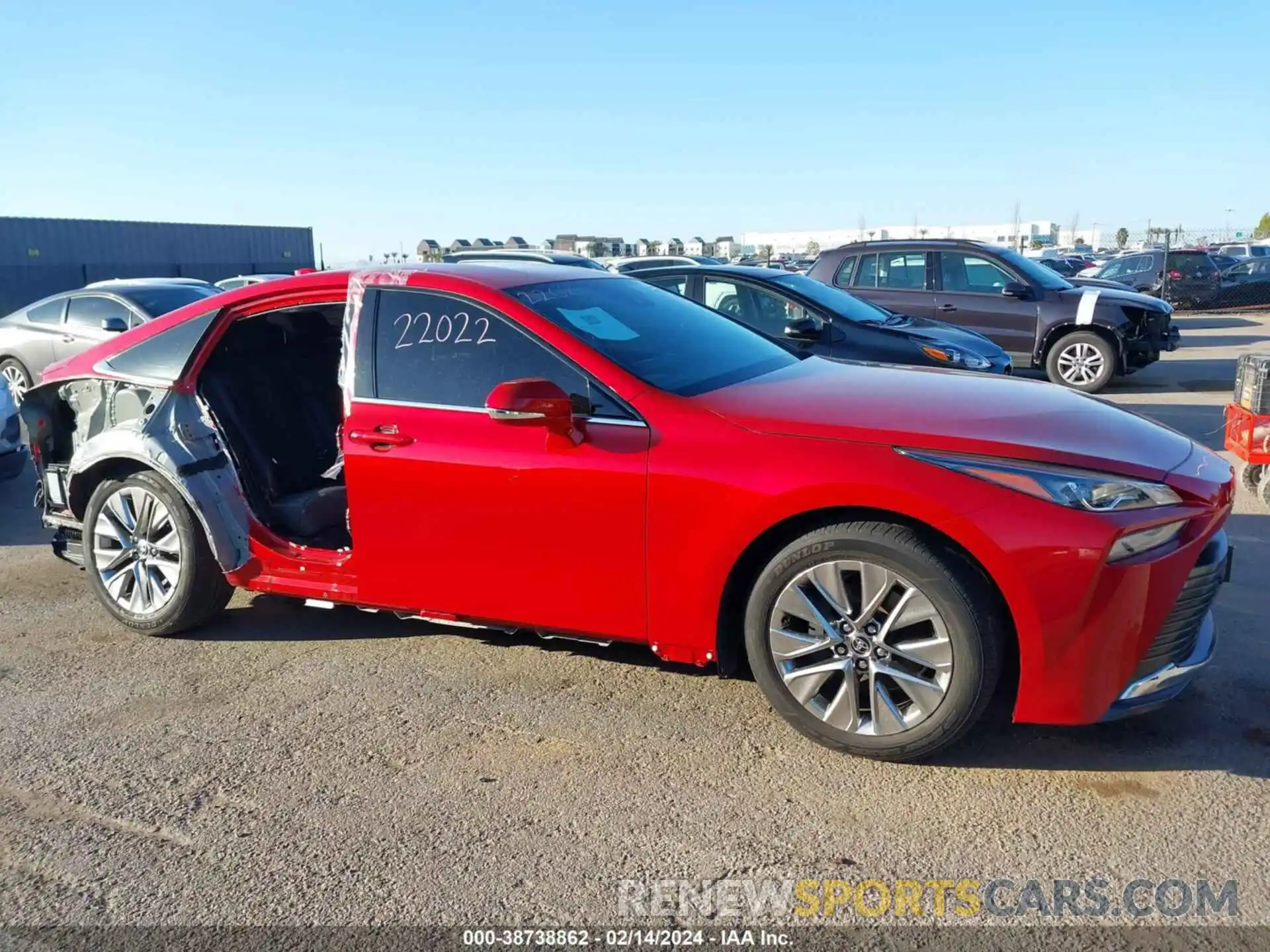 14 Photograph of a damaged car JTDAAAAA6NA007180 TOYOTA MIRAI 2022