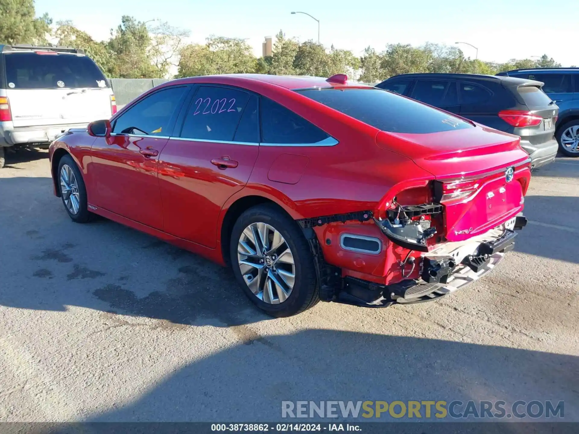 3 Photograph of a damaged car JTDAAAAA6NA007180 TOYOTA MIRAI 2022