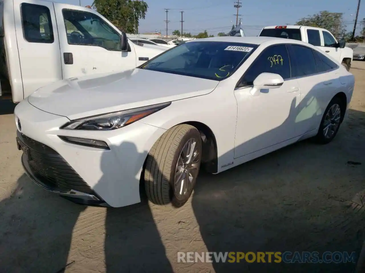 2 Photograph of a damaged car JTDAAAAA3NA005211 TOYOTA MIRAI LE 2022