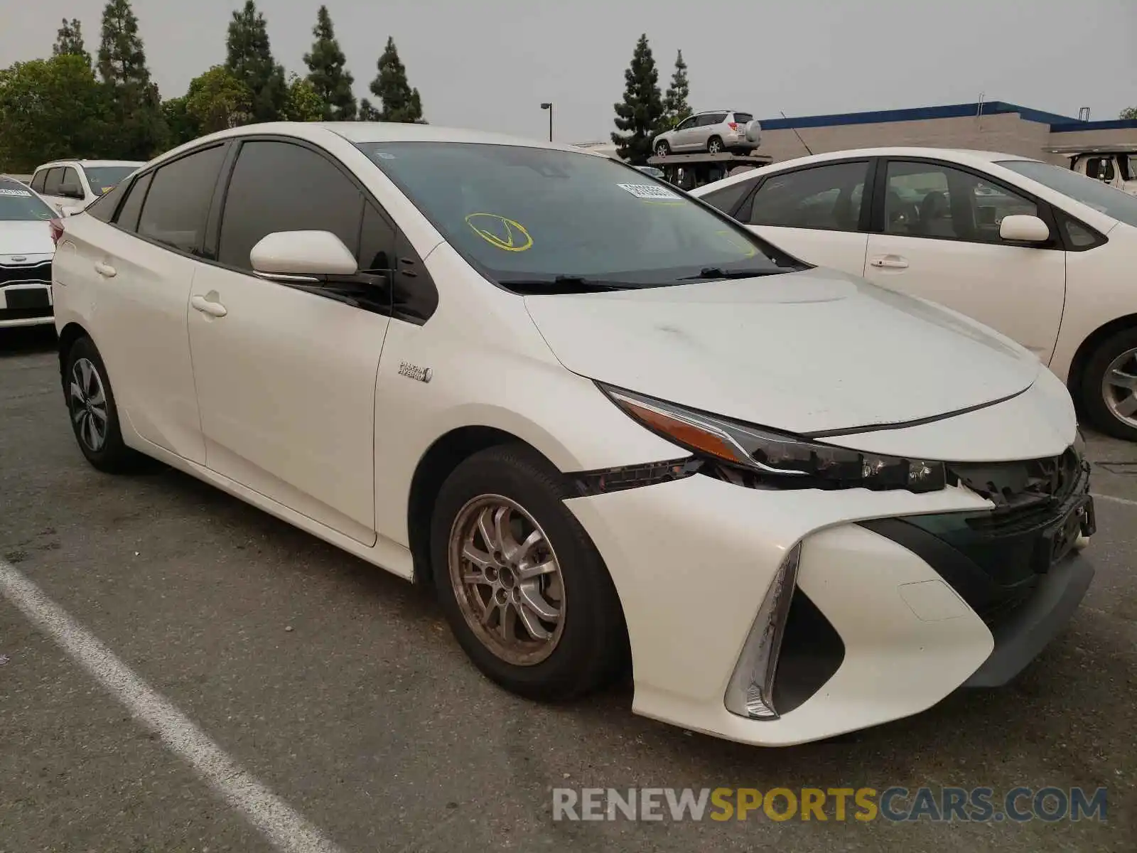 1 Photograph of a damaged car JTDKARFP0K3106335 TOYOTA PRIUS 2019