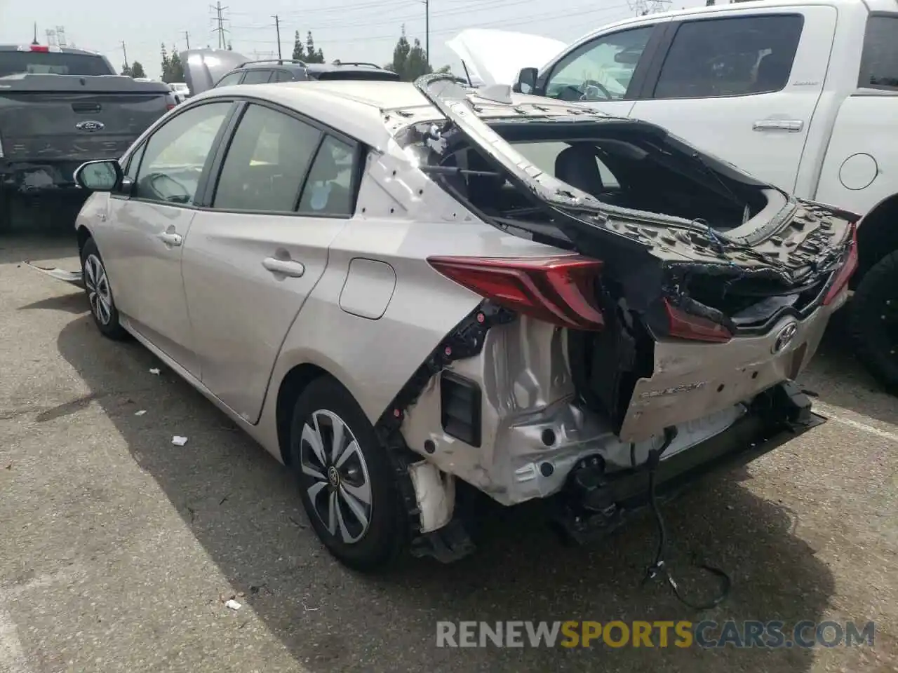 3 Photograph of a damaged car JTDKARFP0K3110207 TOYOTA PRIUS 2019