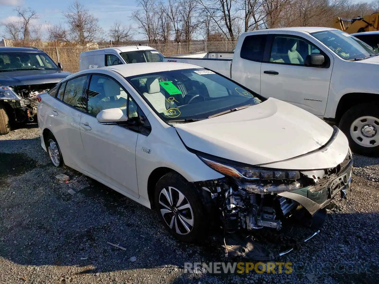 1 Photograph of a damaged car JTDKARFP0K3111258 TOYOTA PRIUS 2019