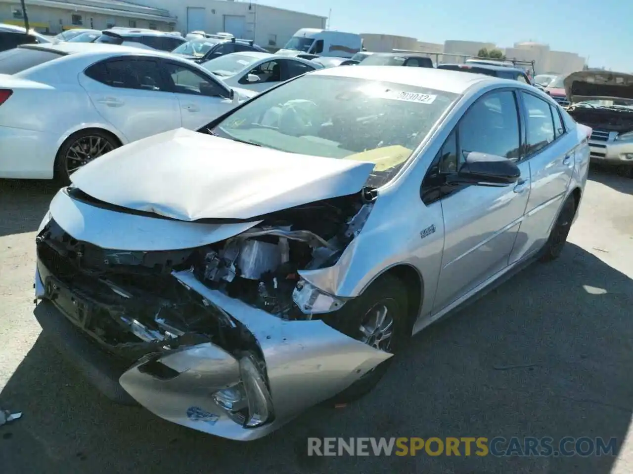 2 Photograph of a damaged car JTDKARFP0K3115021 TOYOTA PRIUS 2019