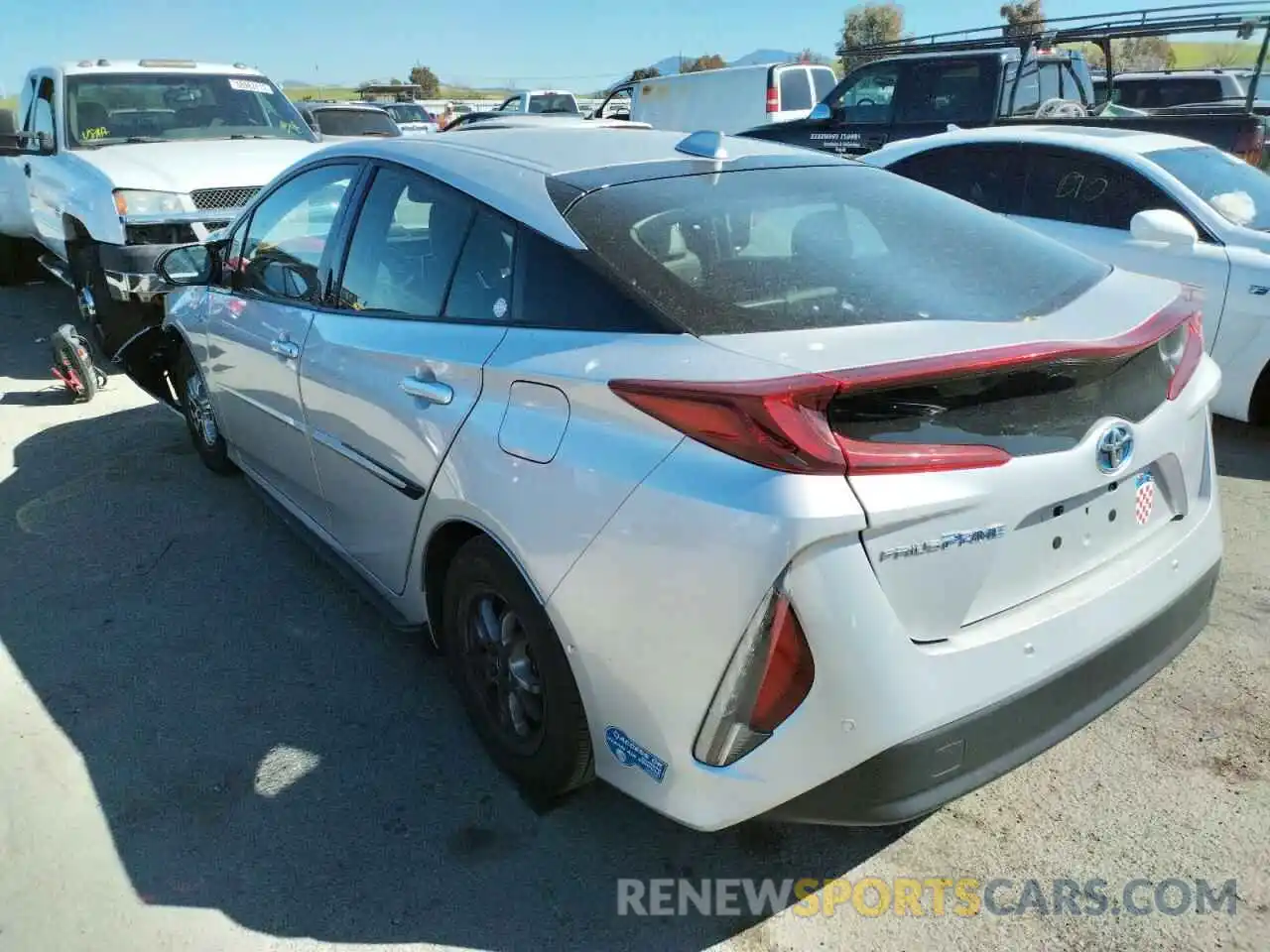 3 Photograph of a damaged car JTDKARFP0K3115021 TOYOTA PRIUS 2019