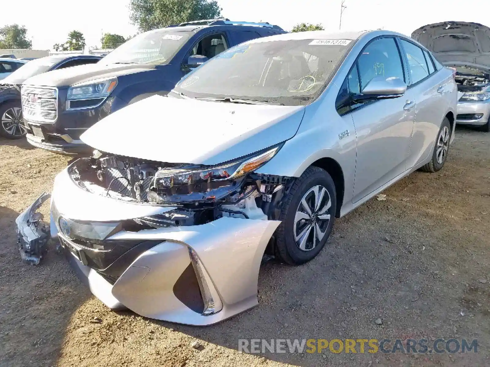 2 Photograph of a damaged car JTDKARFP0K3115441 TOYOTA PRIUS 2019