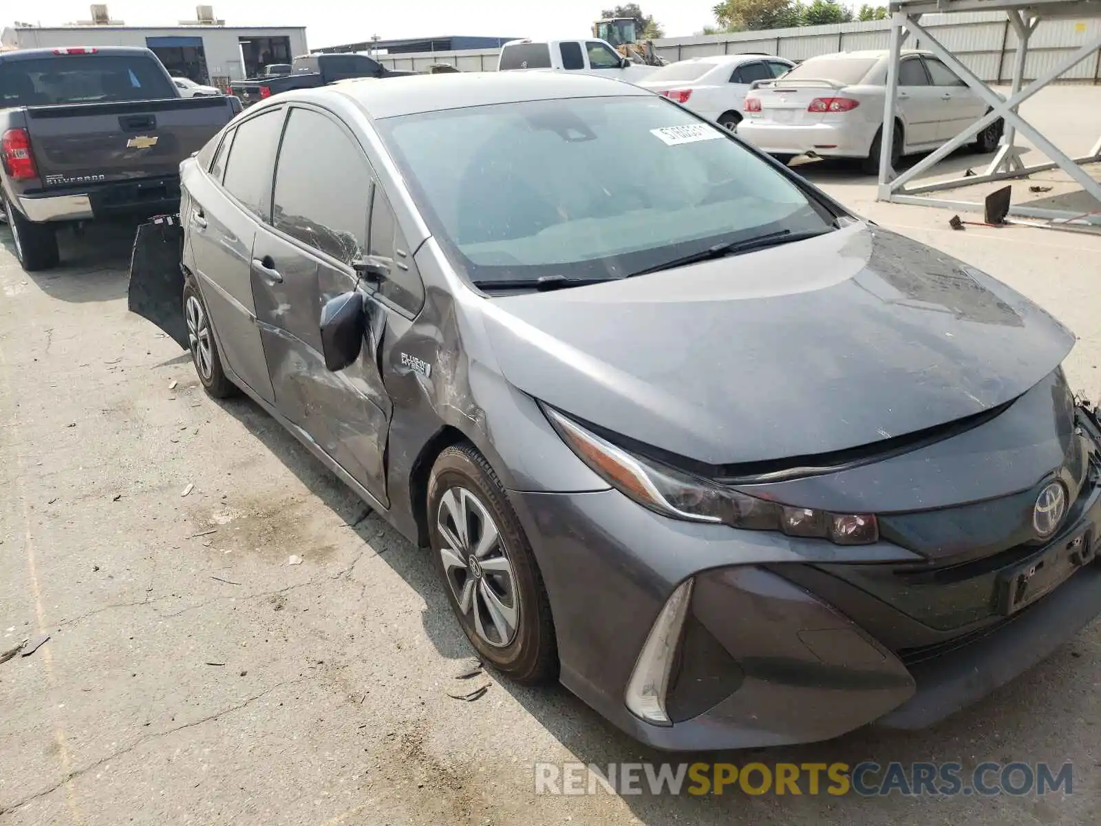 1 Photograph of a damaged car JTDKARFP0K3117058 TOYOTA PRIUS 2019