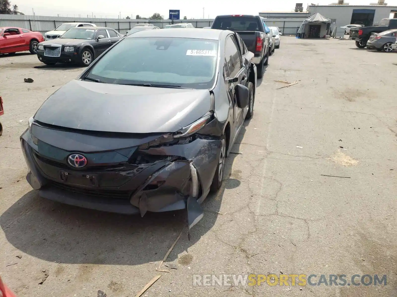 2 Photograph of a damaged car JTDKARFP0K3117058 TOYOTA PRIUS 2019