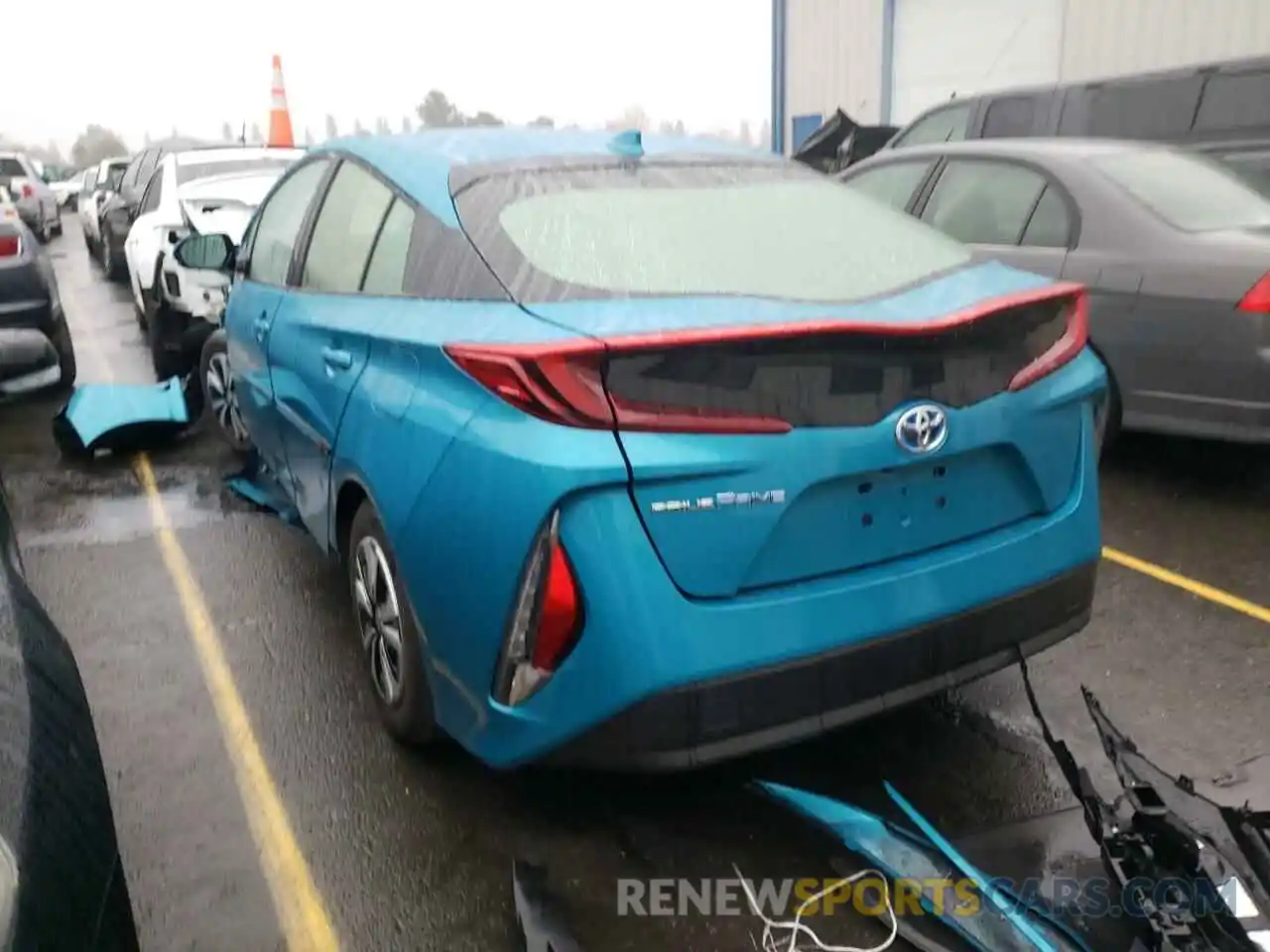 3 Photograph of a damaged car JTDKARFP0K3118596 TOYOTA PRIUS 2019