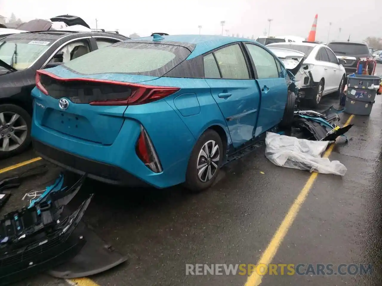 4 Photograph of a damaged car JTDKARFP0K3118596 TOYOTA PRIUS 2019