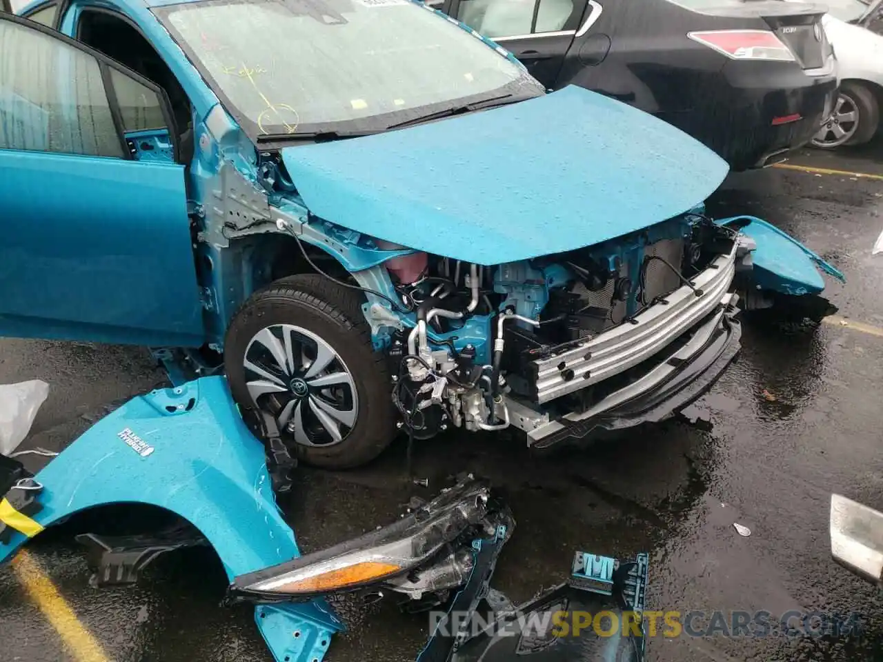 9 Photograph of a damaged car JTDKARFP0K3118596 TOYOTA PRIUS 2019