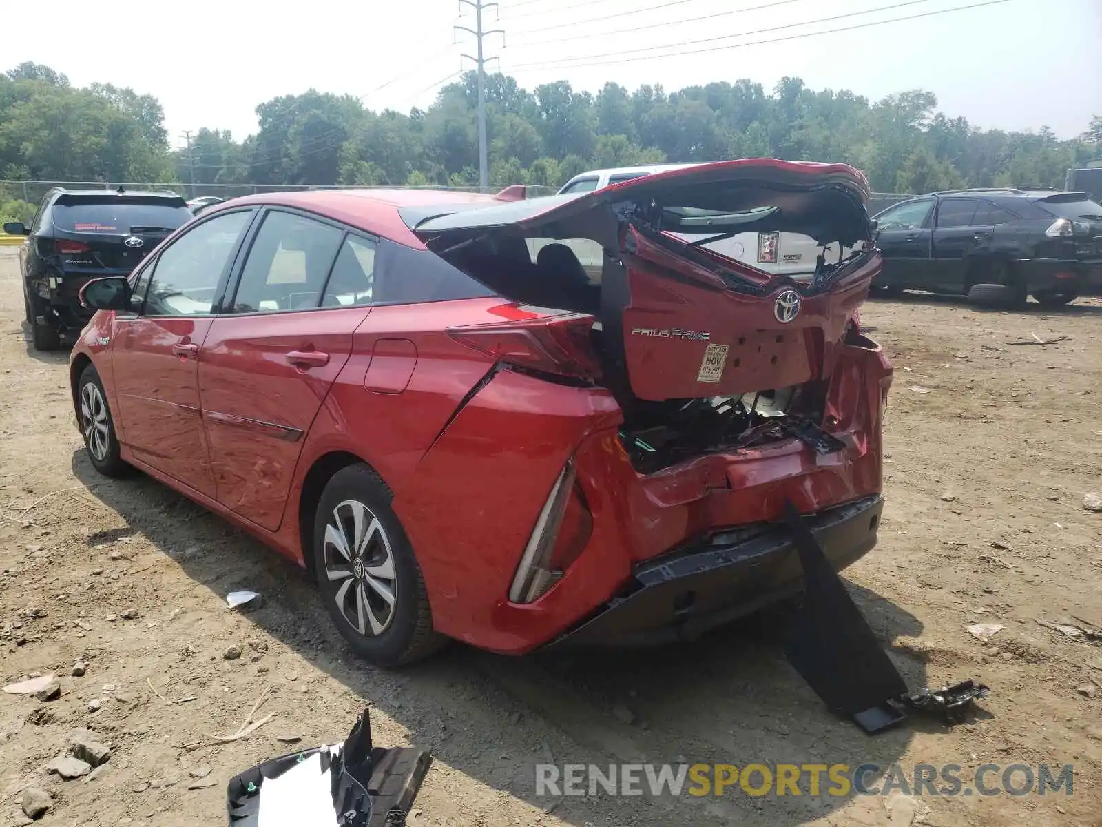 3 Photograph of a damaged car JTDKARFP0K3119585 TOYOTA PRIUS 2019