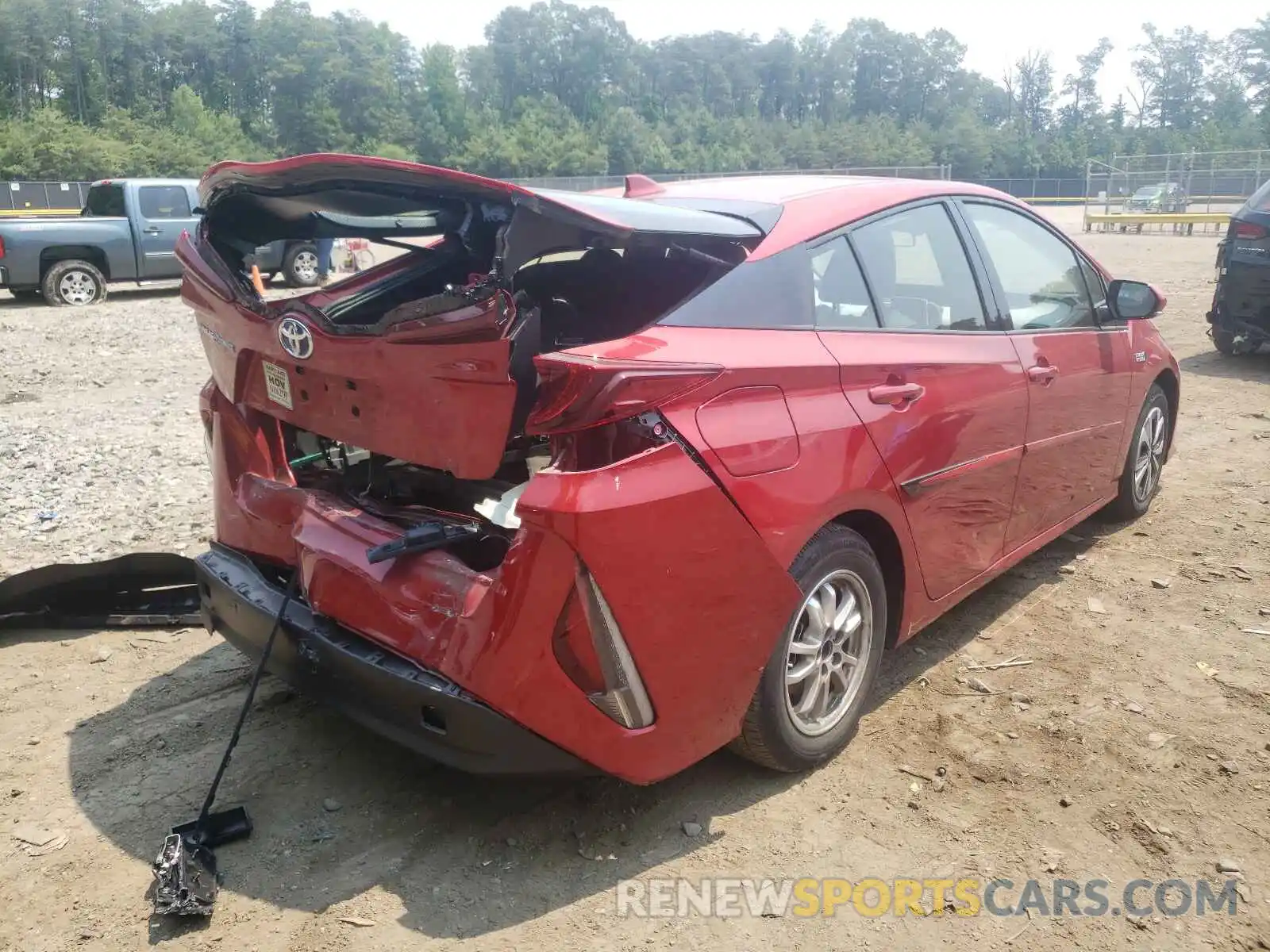 4 Photograph of a damaged car JTDKARFP0K3119585 TOYOTA PRIUS 2019