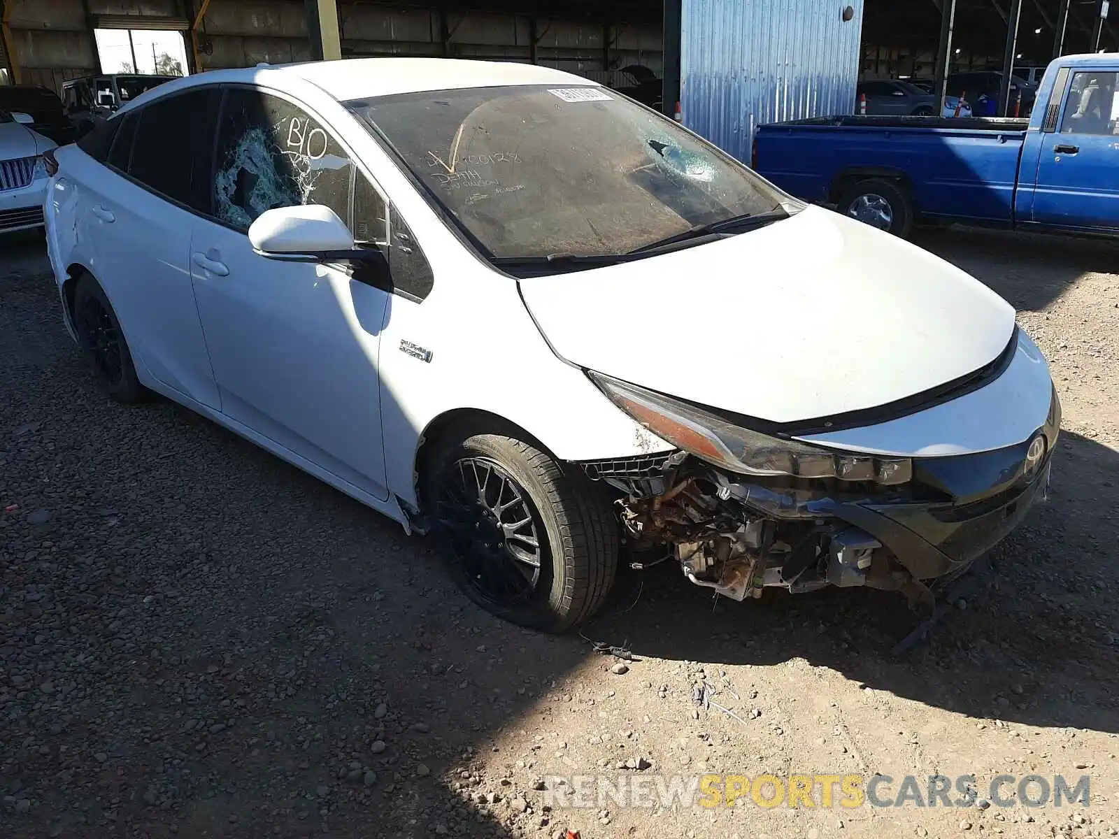 1 Photograph of a damaged car JTDKARFP1K3105159 TOYOTA PRIUS 2019