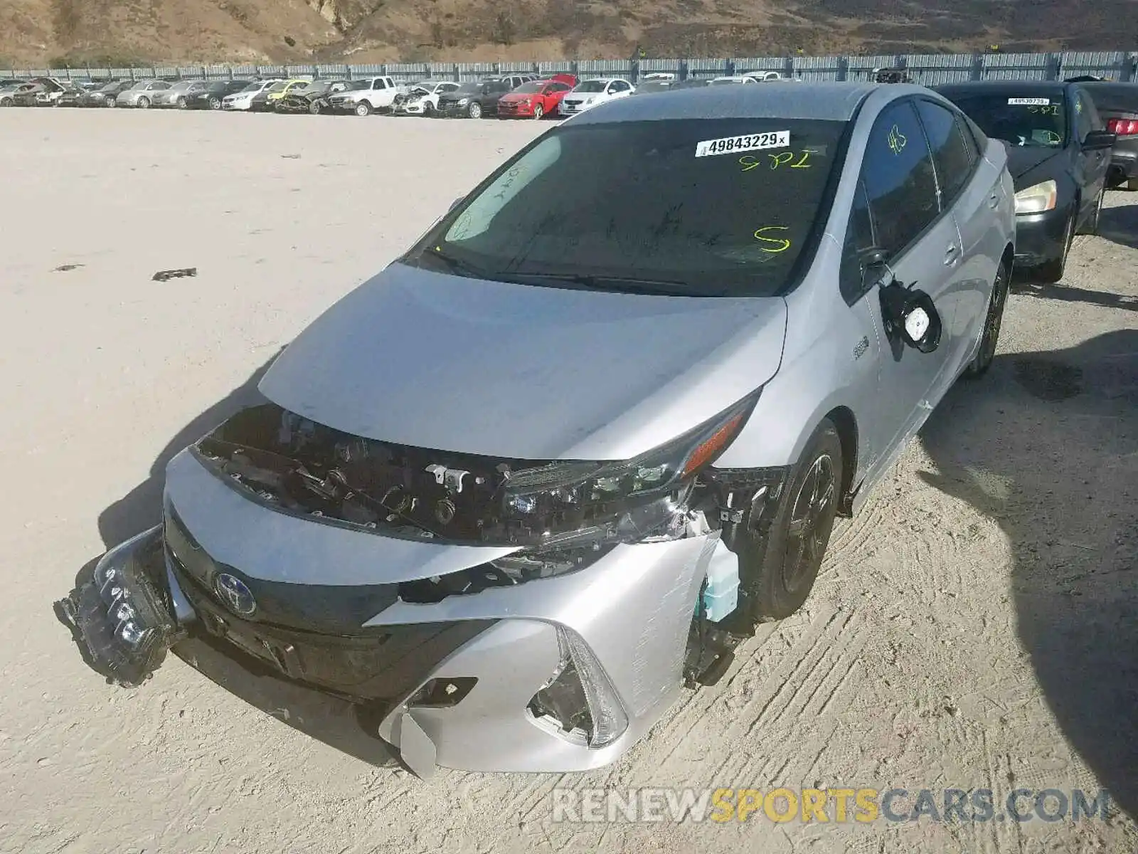 2 Photograph of a damaged car JTDKARFP1K3107574 TOYOTA PRIUS 2019