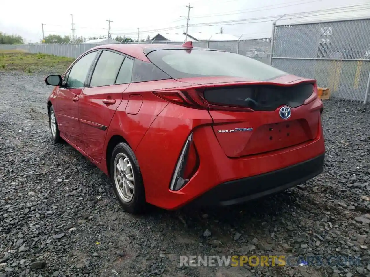 3 Фотография поврежденного автомобиля JTDKARFP1K3112791 TOYOTA PRIUS 2019