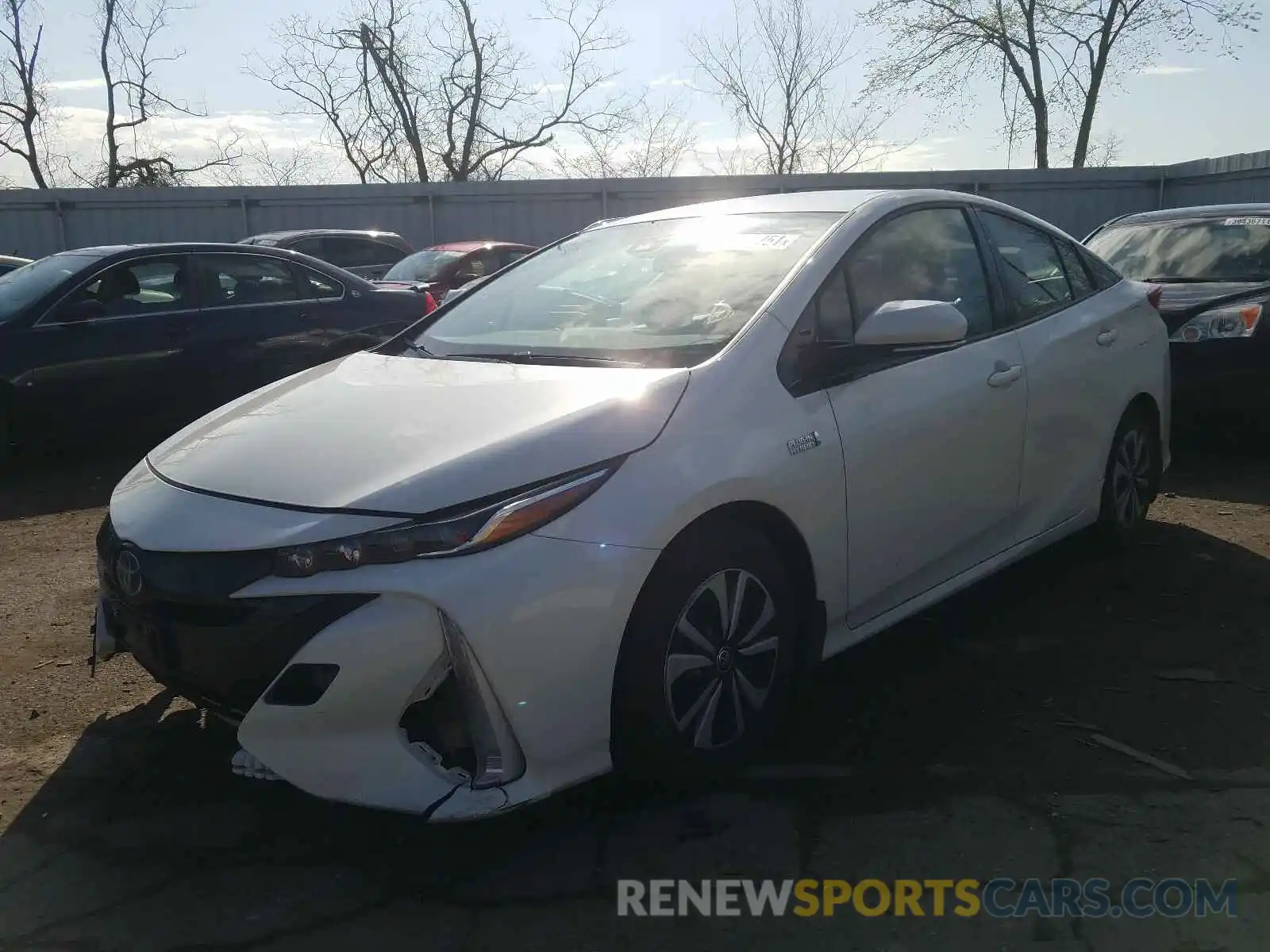 2 Photograph of a damaged car JTDKARFP1K3113374 TOYOTA PRIUS 2019