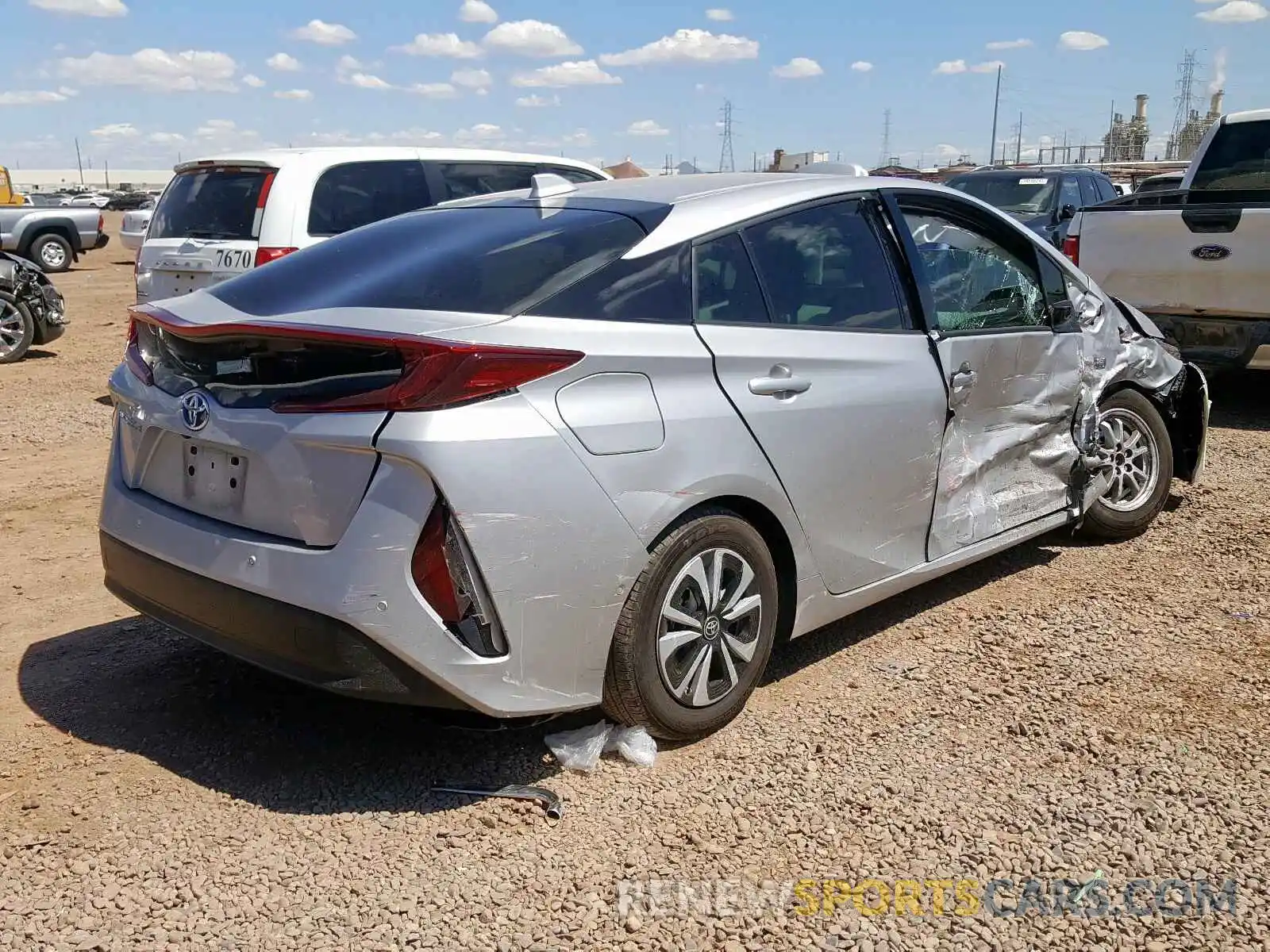 4 Photograph of a damaged car JTDKARFP2K3105378 TOYOTA PRIUS 2019