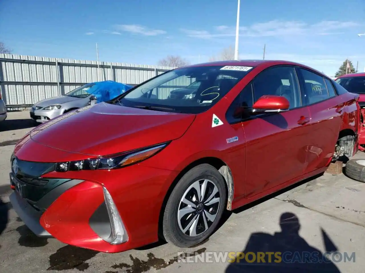 2 Photograph of a damaged car JTDKARFP2K3105672 TOYOTA PRIUS 2019