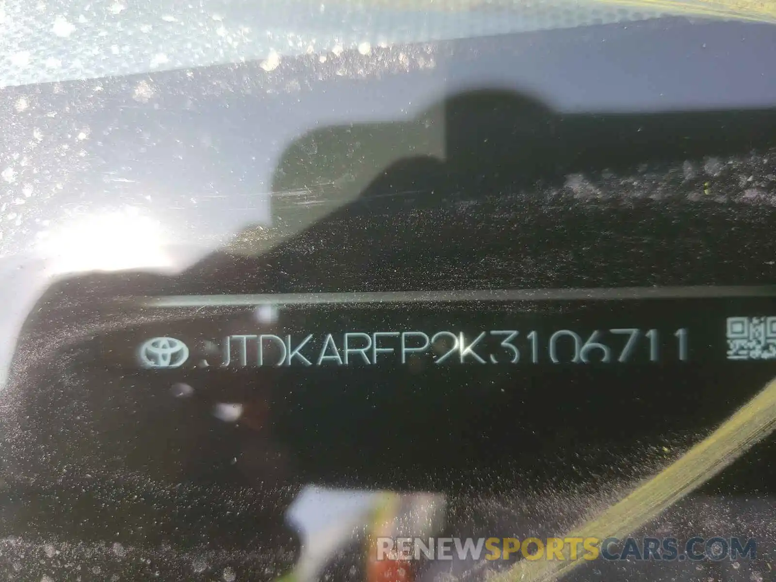 10 Photograph of a damaged car JTDKARFP2K3106711 TOYOTA PRIUS 2019