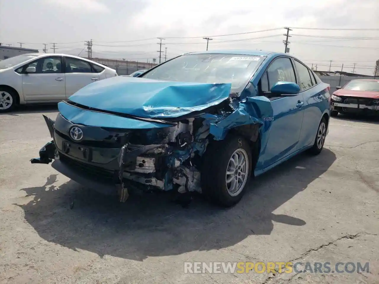 2 Photograph of a damaged car JTDKARFP2K3111360 TOYOTA PRIUS 2019