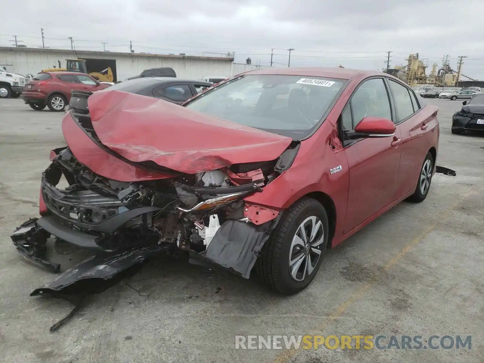 2 Photograph of a damaged car JTDKARFP2K3112010 TOYOTA PRIUS 2019